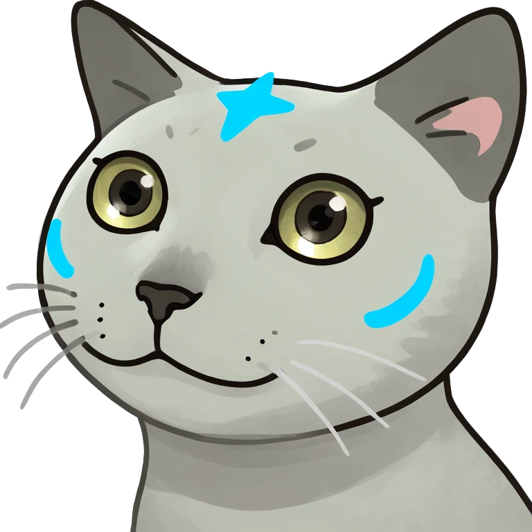 Cat with star eyes emoji