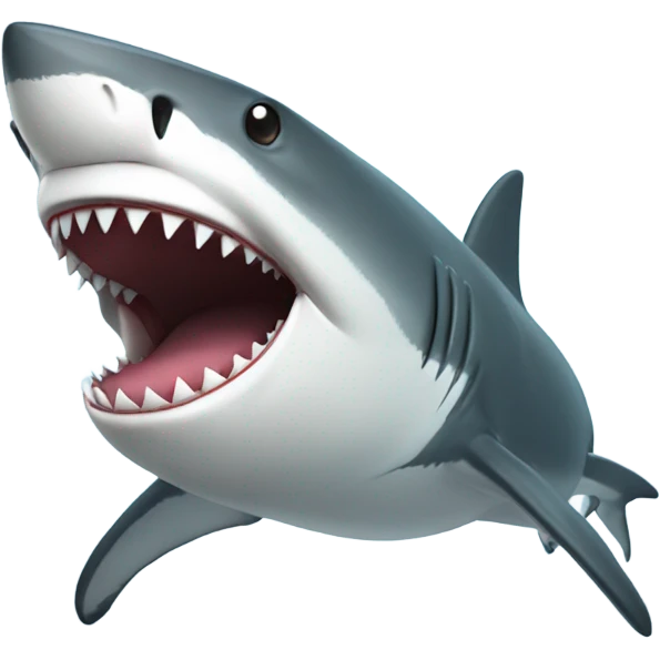 Shark with a top emoji
