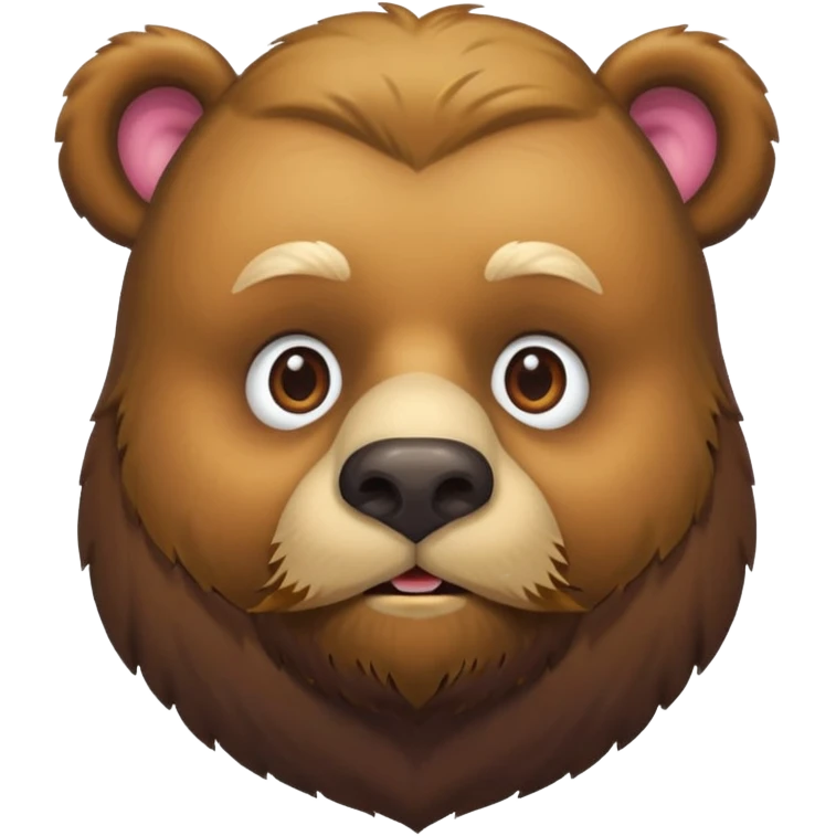 Gay bear with beard emoji