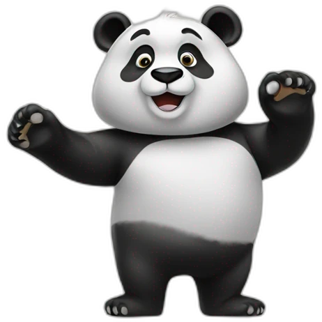 panda wave emoji