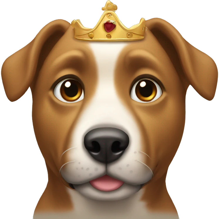 perro con una corona  emoji
