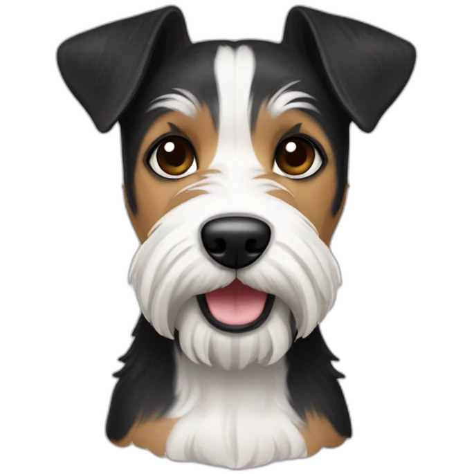 A black scotish terrier hembra emoji
