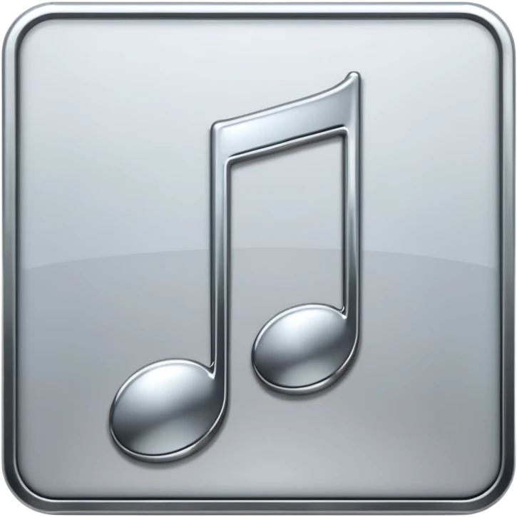 mac os music note metal emoji