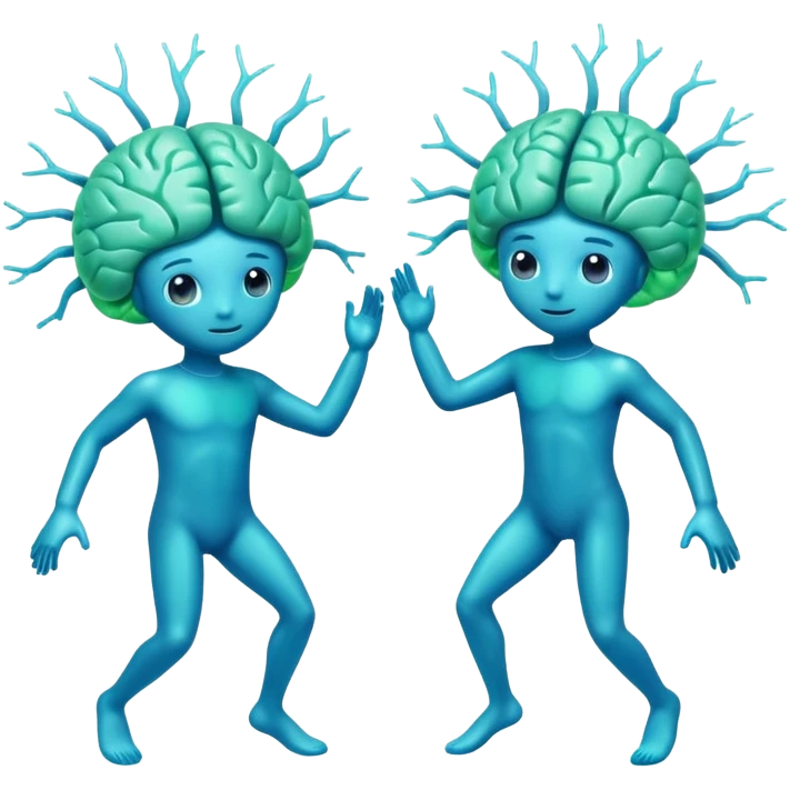 Last two brain cells dancing emoji