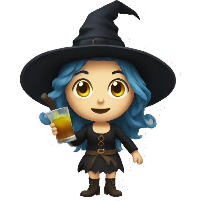 drunk witch emoji