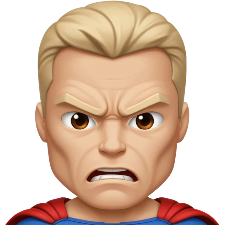 superhero showing Anger - strong feeling of displeasure or hostility emoji