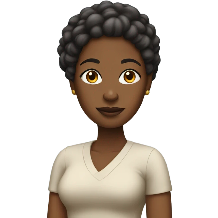 a very robust large african american woman  emoji