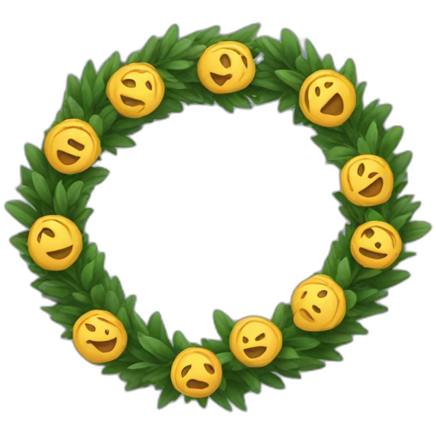 wreath emoji