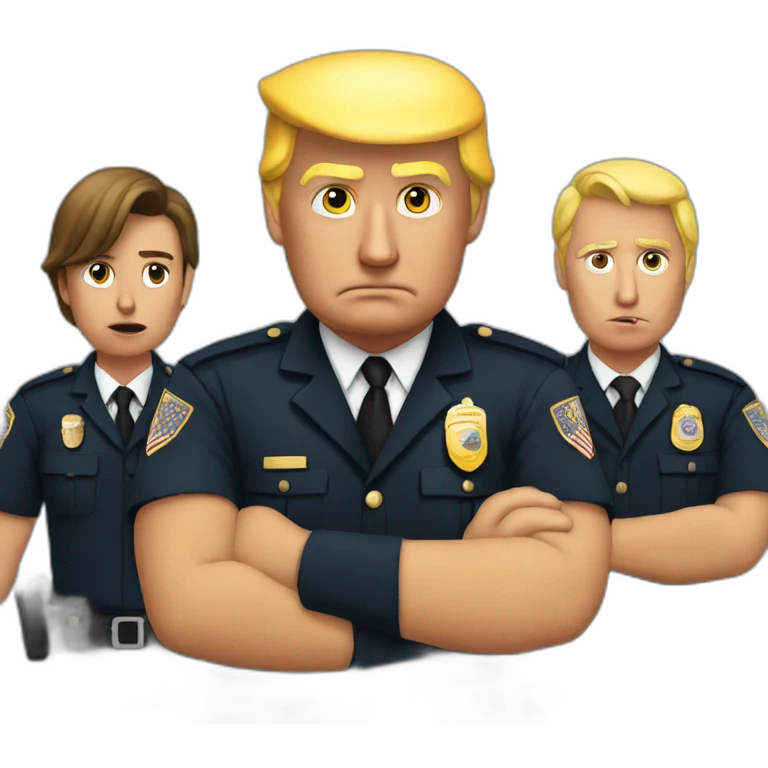 trump-getting-arrested emoji