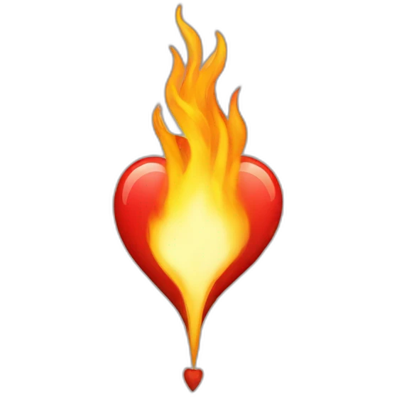 Coeur en feu emoji