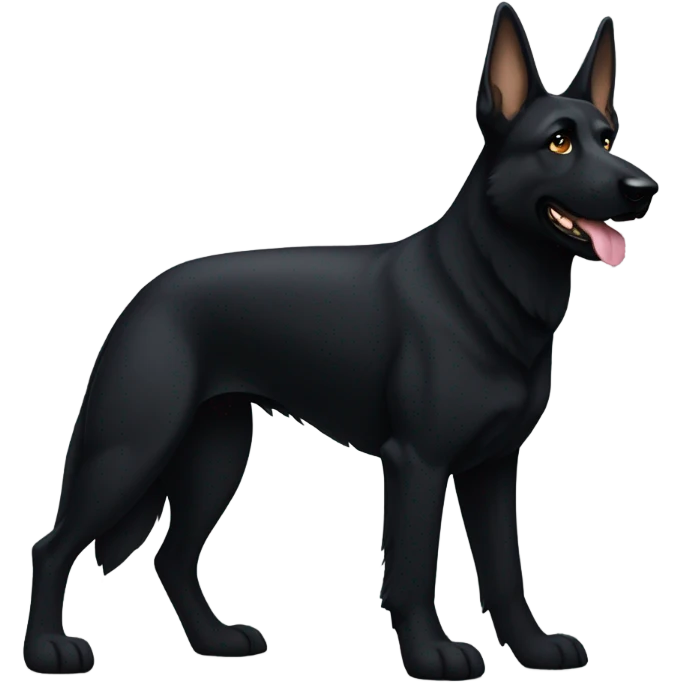 Black german shepherd  emoji