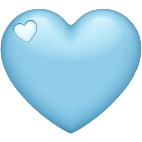 Light blue heart emoji