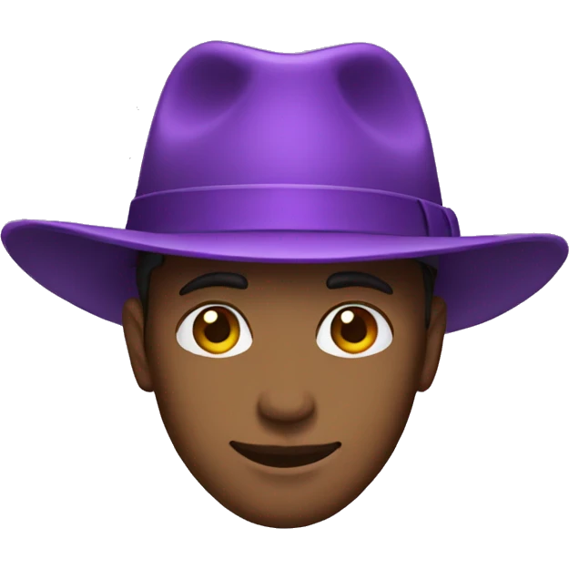 purple fedora emoji
