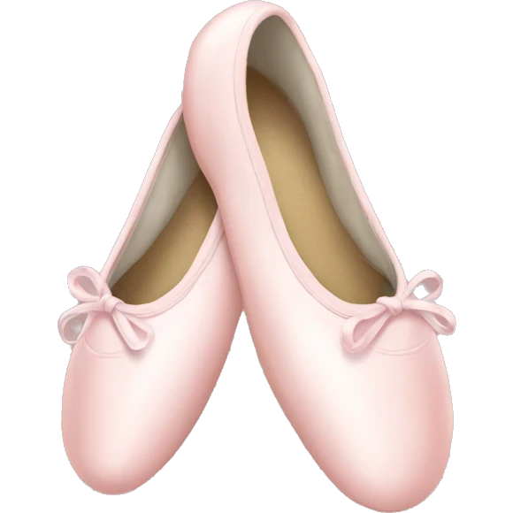 Pale pink ballet shoes emoji