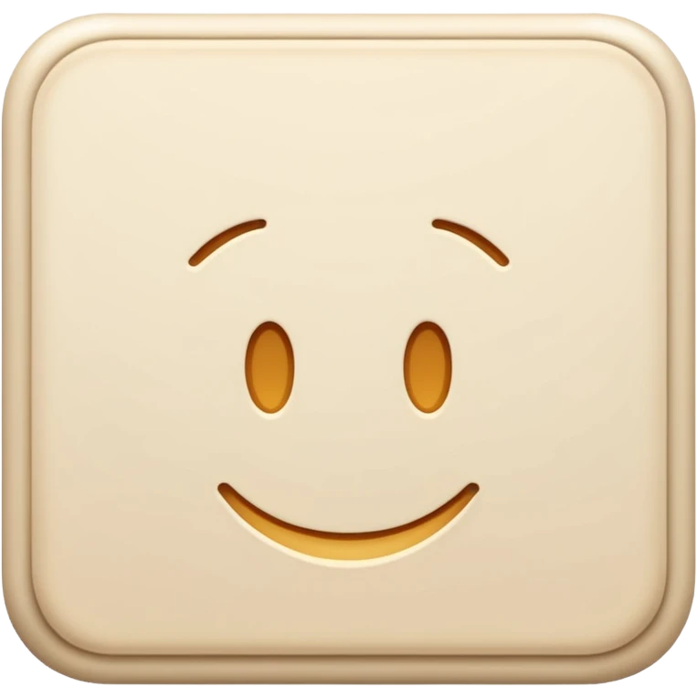 Letter color pale beige creamy emoji