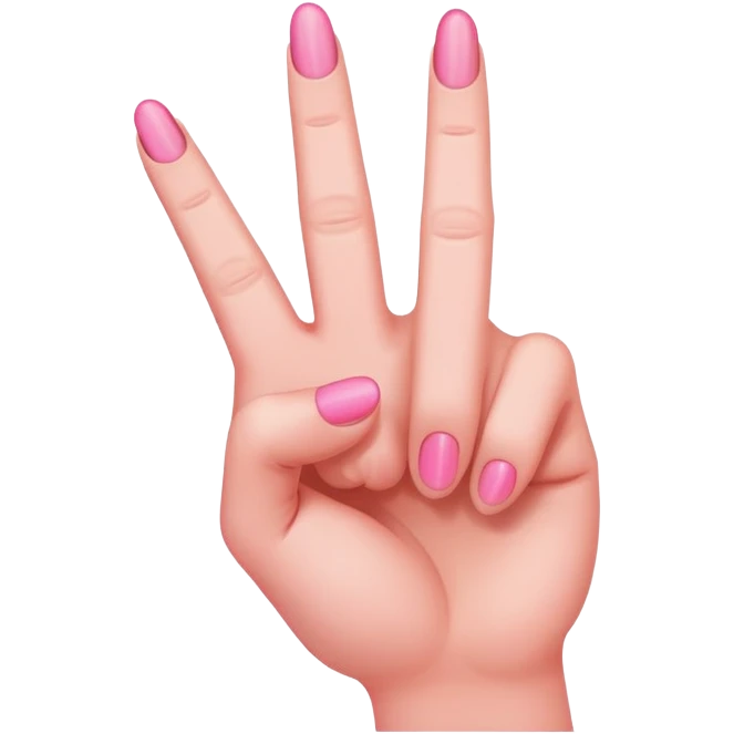 pink middle finger emoji