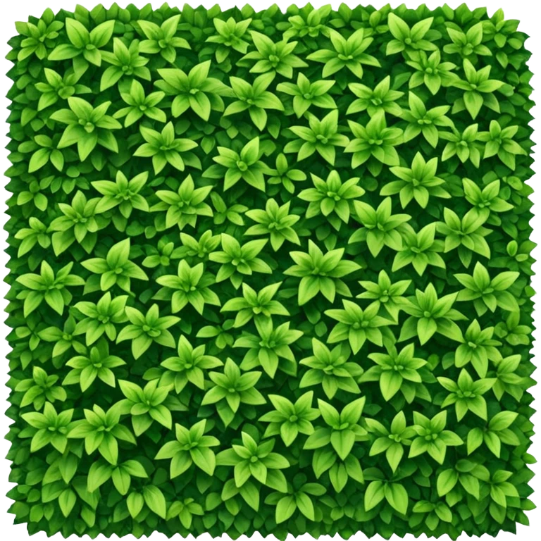 Perfectly cut square rectangular luxurious garden bushes emoji