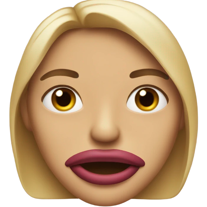 Emoji mordiendo el labio emoji