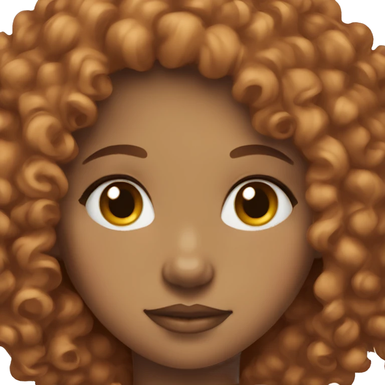 light skin burgundy curly hair girl emoji