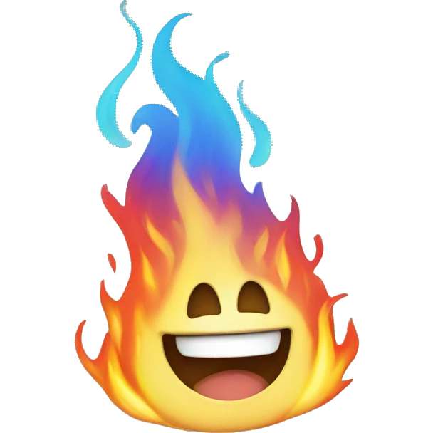 HAPPY FIRE emoji