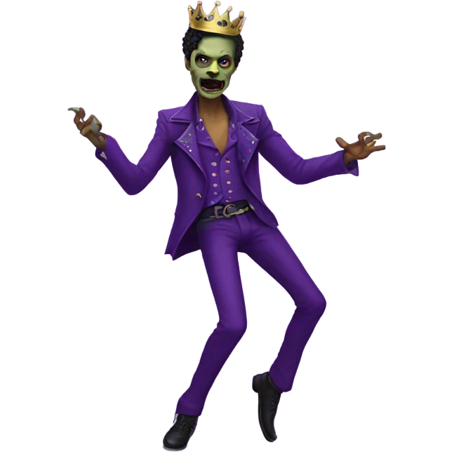 prince purple rain zombie dancing with thin moustache emoji