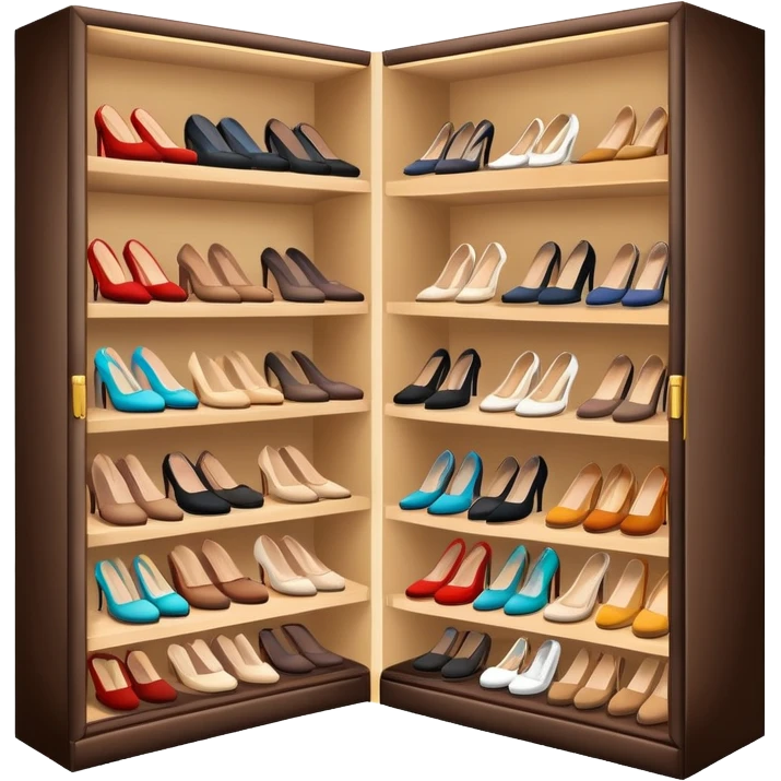luxury shoe closet emoji