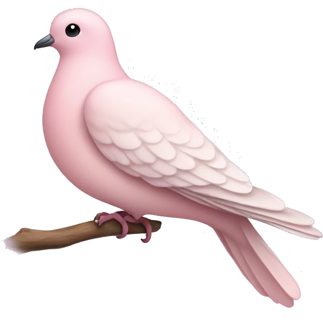 pastel pink dove emoji