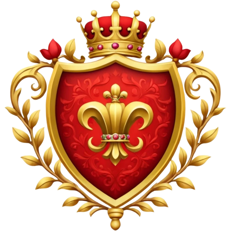 Royal crest (mainly red) emoji