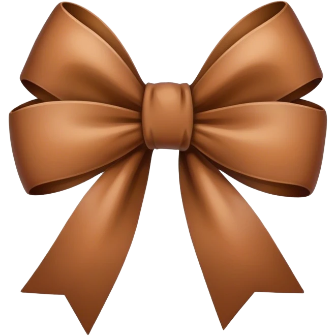 brown bow emoji