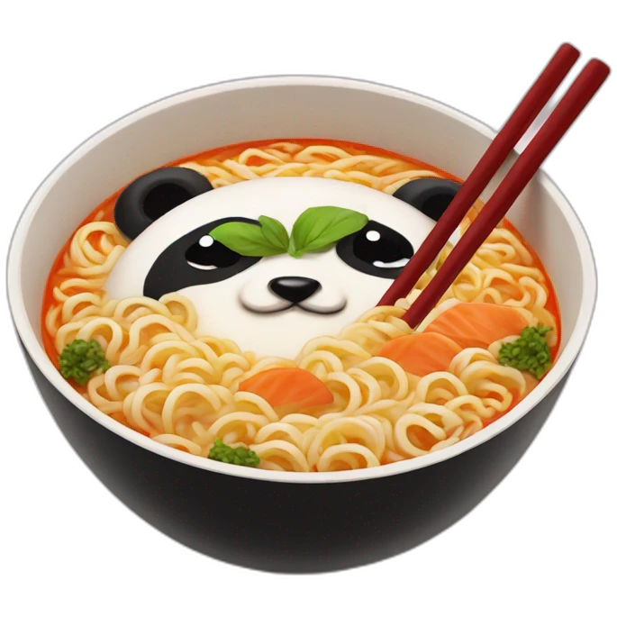 panda ramen emoji