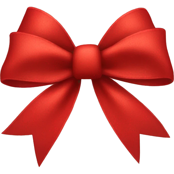 Red bow emoji