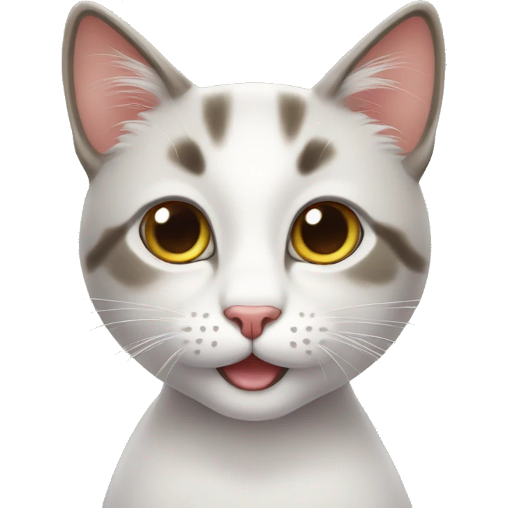Cute cat Hi!  emoji
