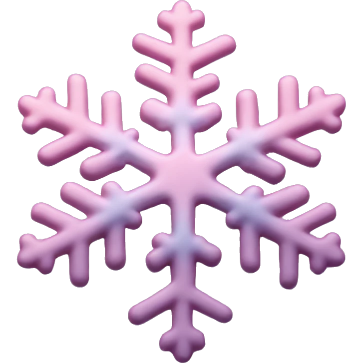 pastel pink snowflake  emoji