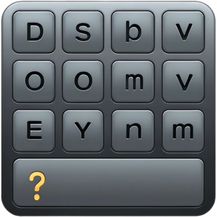 Shadow keyboard emoji