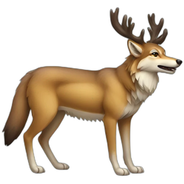 wolf deer emoji
