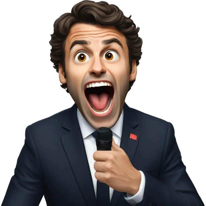 macron scream with gabriel attal emoji