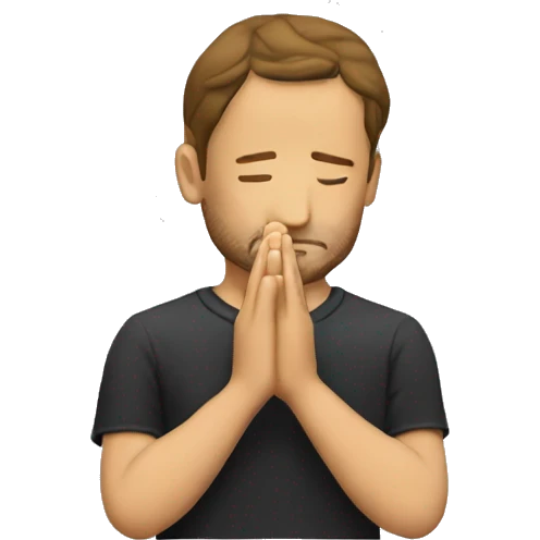 Francesco Totti praying with hands emoji