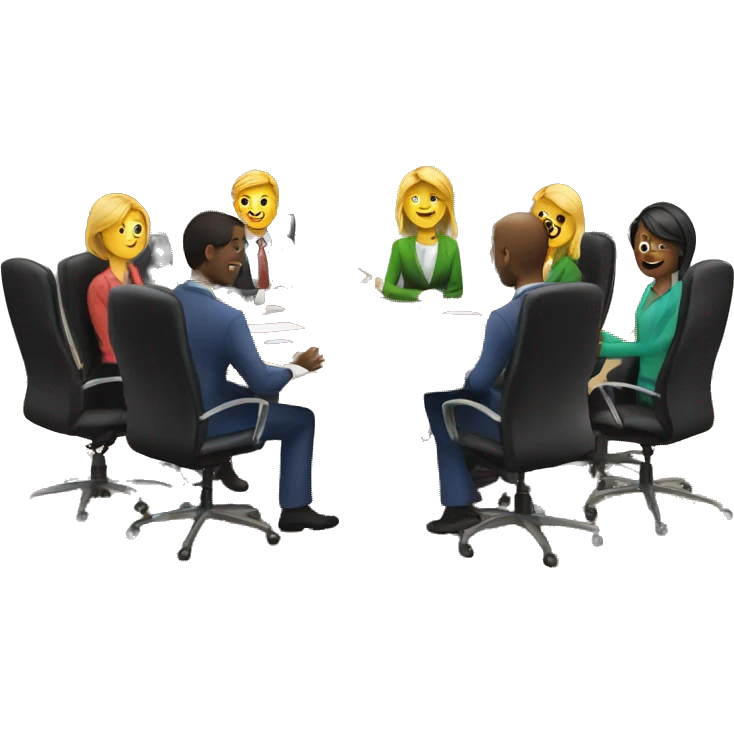 customer meeting in a board room emoji