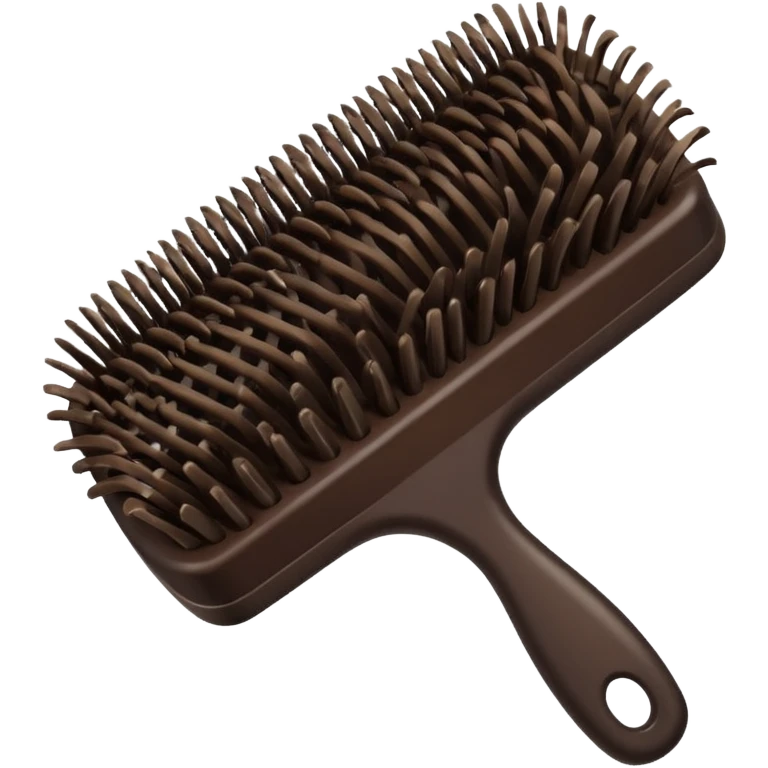 Hairbrush caught in a tangle emoji