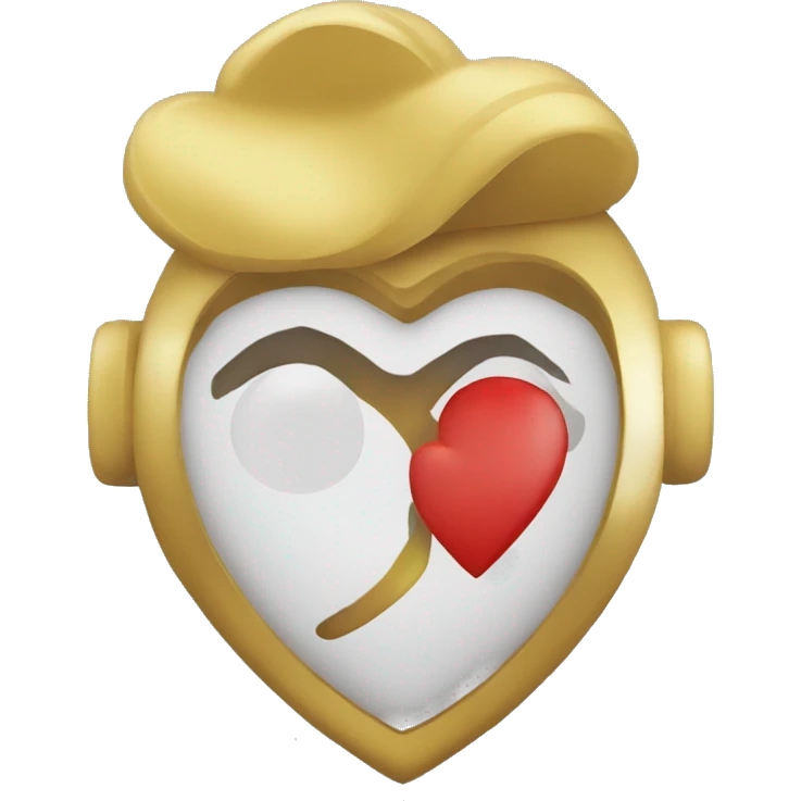 Un corazón dorado emoji