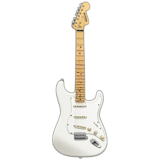 White Fender Stratocaster emoji
