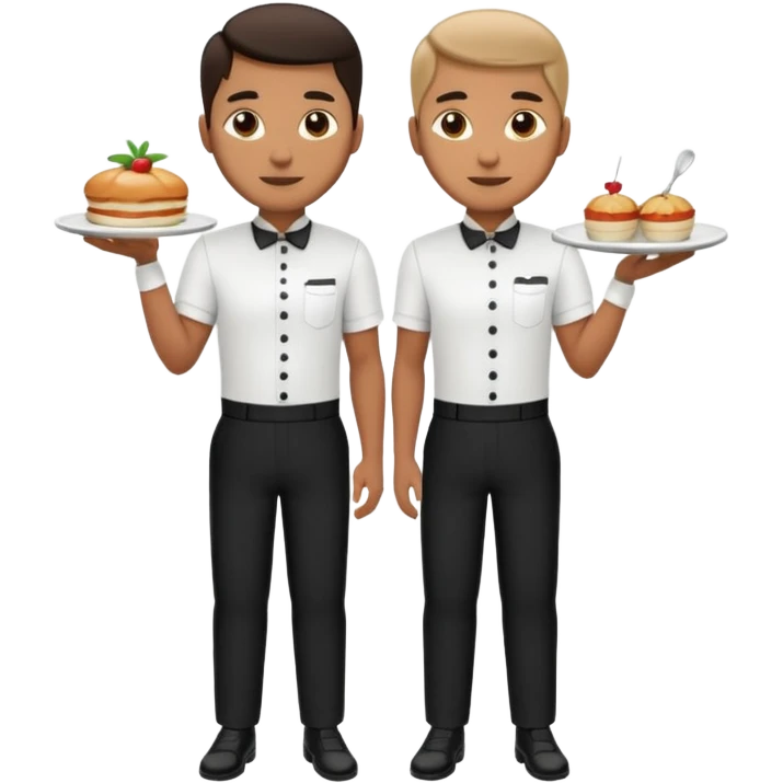 waiters full body emoji