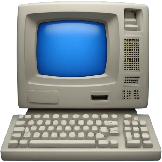 Old computer blue escreen emoji