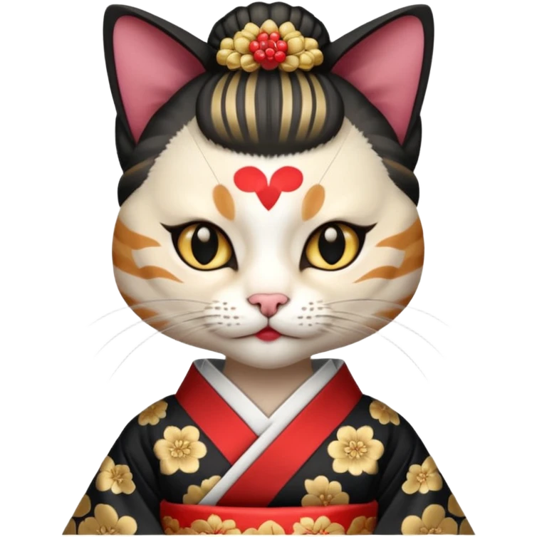 cat geishas emoji