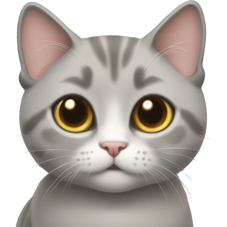 Gray munchkin cat  emoji