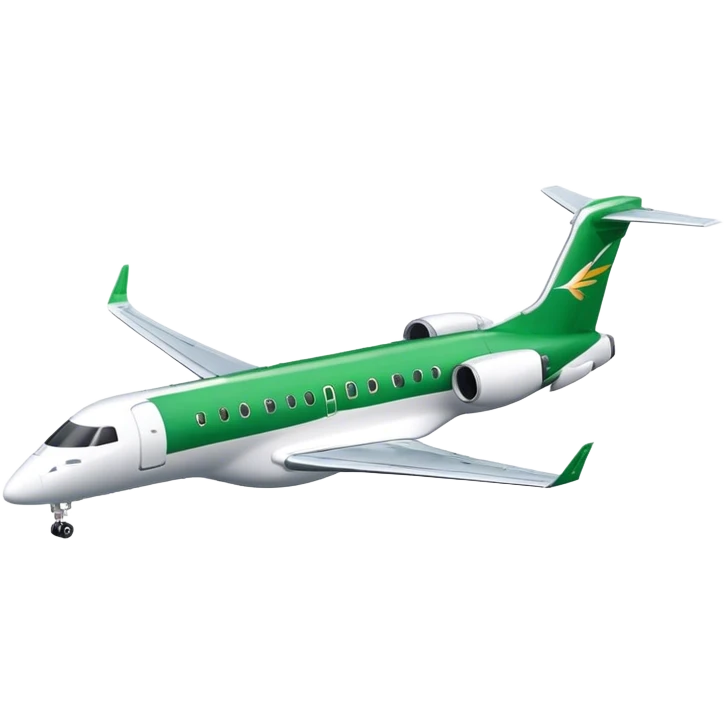 Embraer E-Jet - Embraer (Model Year: 2021) (Iconic colour: Green with white) emoji