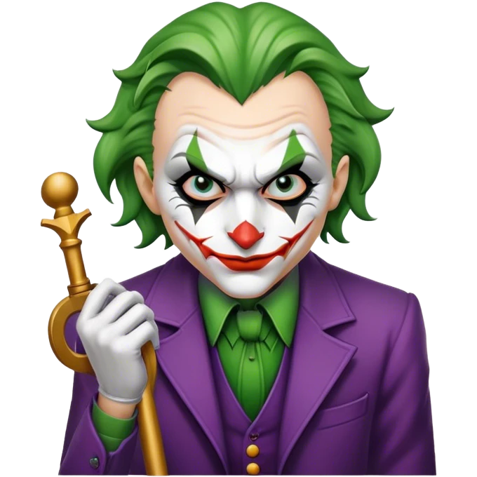 the joker with a pew pew emoji