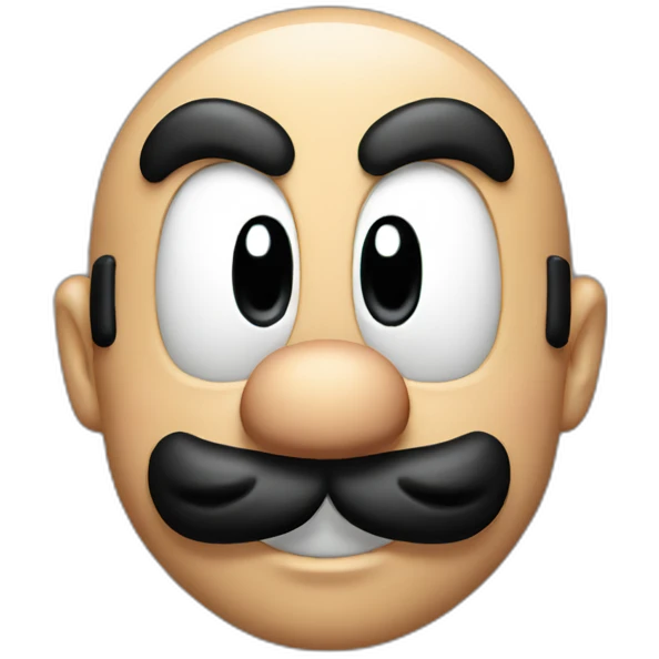 super mario face emoji
