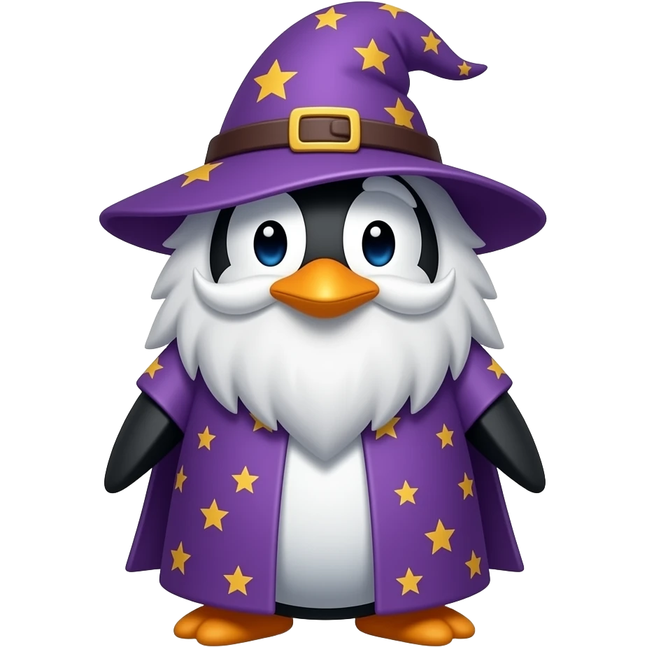 Penguin Wizard emoji