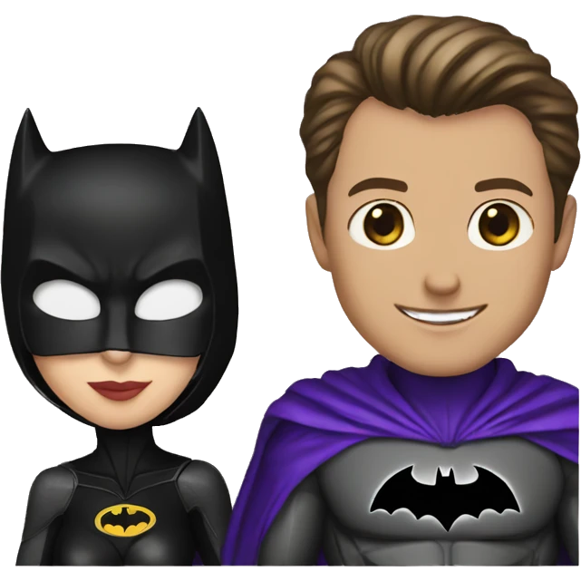 Batman and Catwoman  emoji
